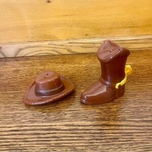 Disney Pixar Seven20 Toy Story Woody Salt&Pepper Shaker Set - Cowboy Hat-Boot